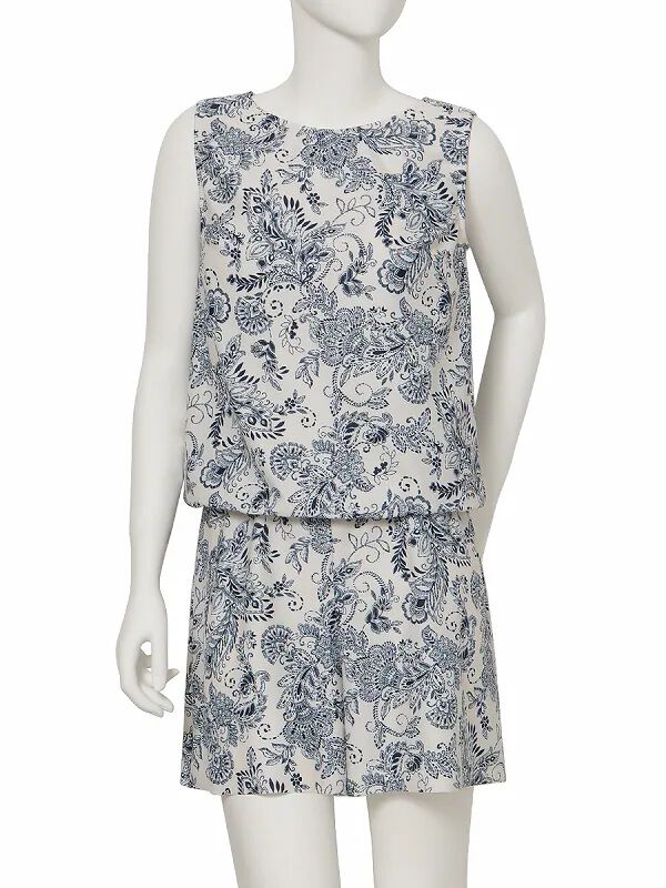 Riberce「【新作水着】ソフトエスニック柄オールインワン水着」|コンビネゾン|