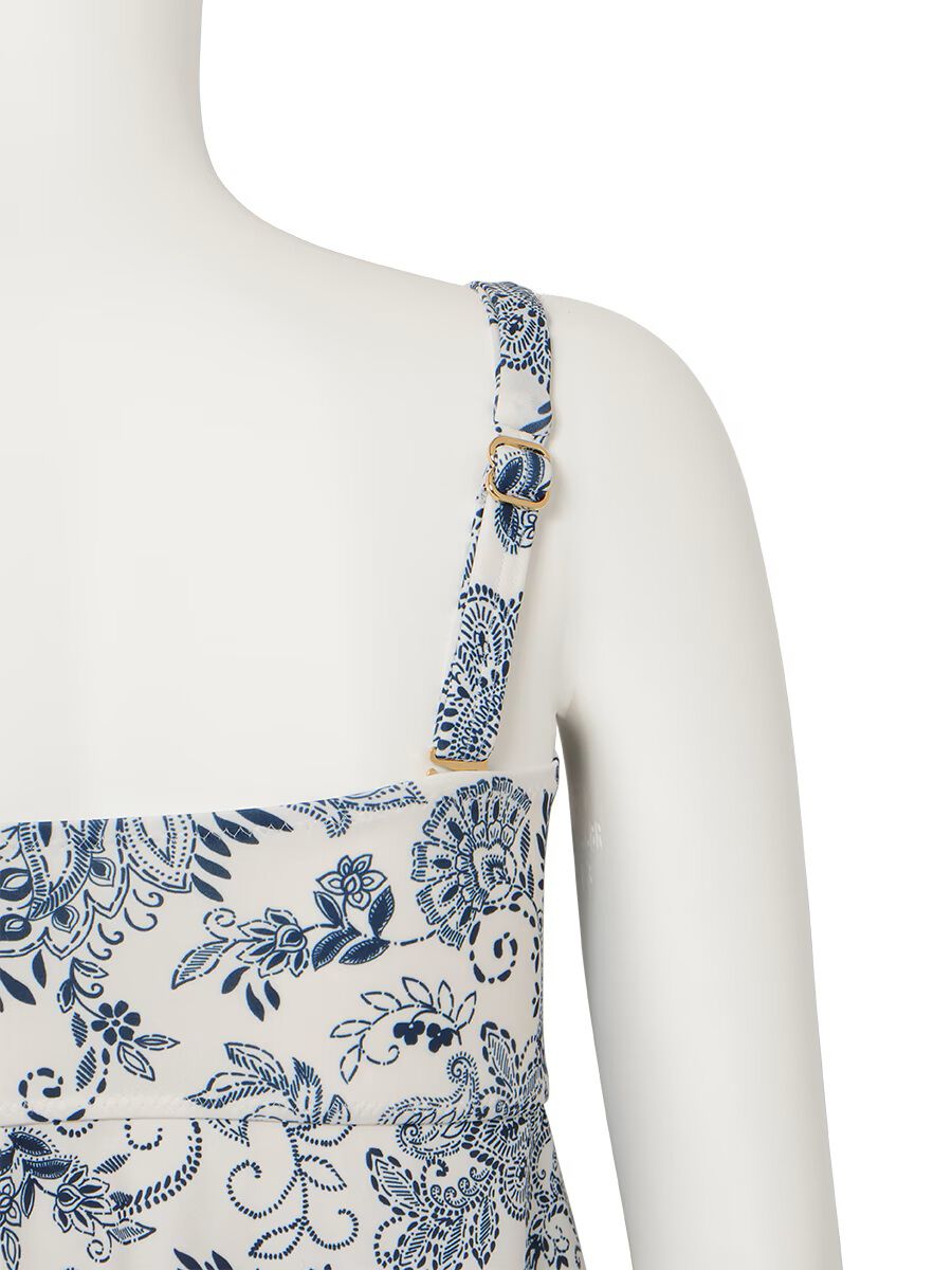 Riberce「【新作水着】ソフトエスニック柄キャミソール水着」|ビキニ|