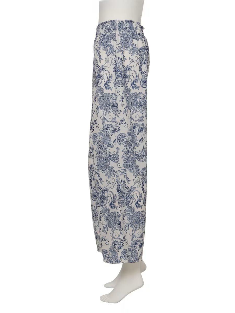 Riberce「【新作リゾートウェア】ソフトエスニック柄ロングパンツ」|ショーツ|