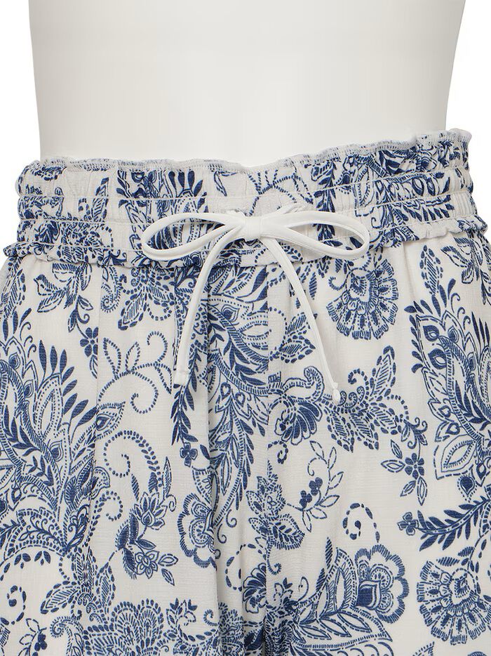 Riberce「【新作リゾートウェア】ソフトエスニック柄ロングパンツ」|ショーツ|