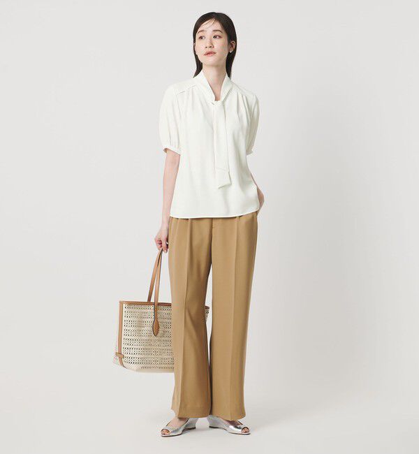 UNITED ARROWS「ボウタイ ショートスリーブ ブラウス」|シャツ・ブラウス|