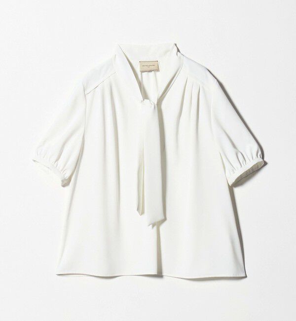 UNITED ARROWS「ボウタイ ショートスリーブ ブラウス」|シャツ・ブラウス|