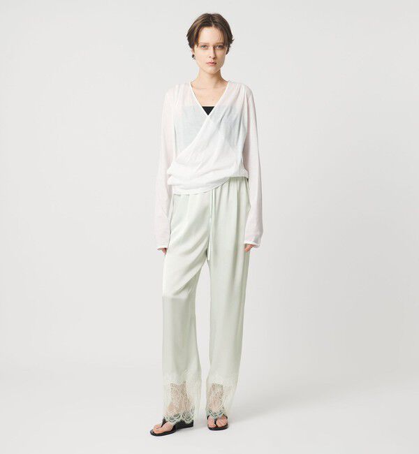 AEWEN MATOPH「＜AEWEN MATOPH＞サテンレース コンビイージーパンツ」|その他|