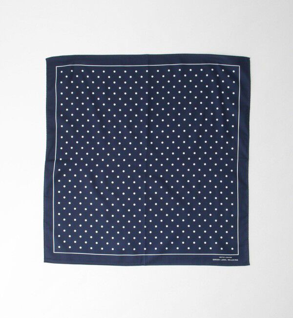 UNITED ARROWS green label relaxing「GLR シーアイランド ドット ハンカチ」|ハンカチ|