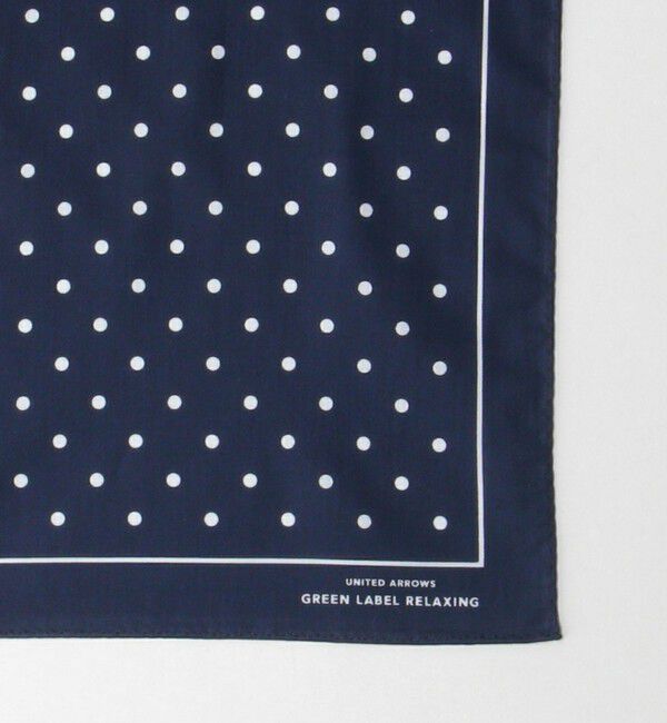 UNITED ARROWS green label relaxing「GLR シーアイランド ドット ハンカチ」|ハンカチ|