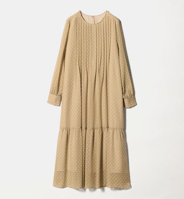 UNITED ARROWS green label relaxing「ドット シアー ティアード ワンピース」|ドレス|