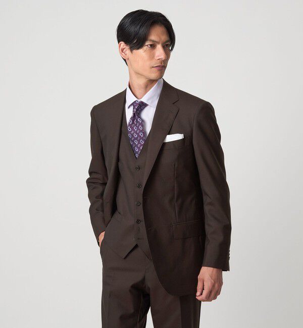 UNITED ARROWS green label relaxing「REDA トロピカル 無地 5B スーツベスト」|スーツ|