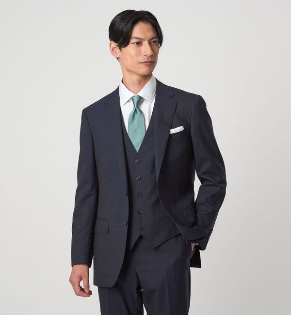 UNITED ARROWS green label relaxing「REDA トロピカル 無地 5B スーツベスト」|スーツ|