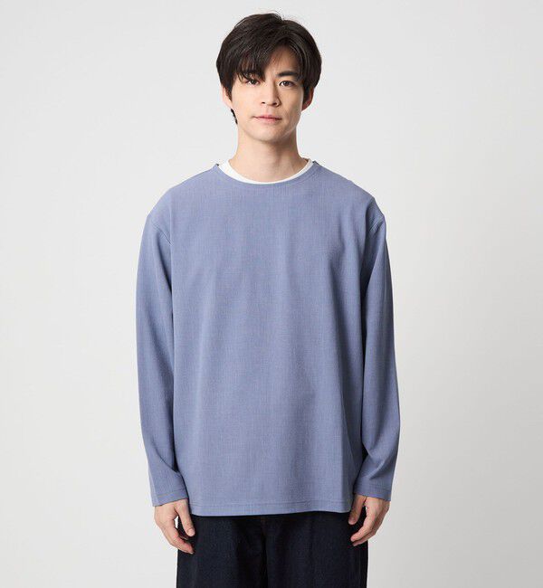 UNITED ARROWS green label relaxing「KIVANC ノーカラー 長袖 Tシャツ」|Tシャツ・カットソー|