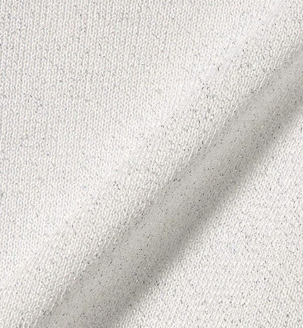 UNITED ARROWS green label relaxing「ラメ 6分袖 ニット プルオーバー」|ニット・セーター|