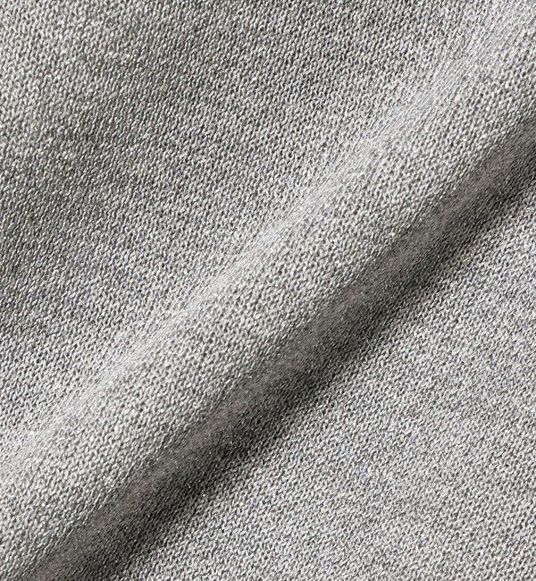 UNITED ARROWS green label relaxing「ラメ 6分袖 ニット プルオーバー」|ニット・セーター|