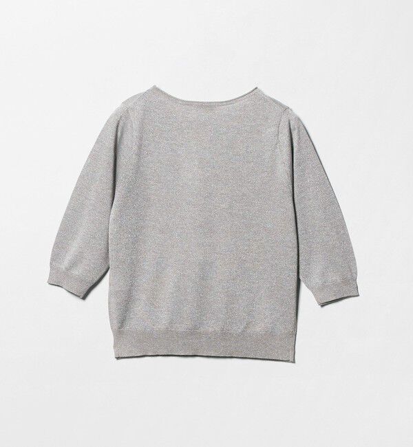 UNITED ARROWS green label relaxing「ラメ 6分袖 ニット プルオーバー」|ニット・セーター|