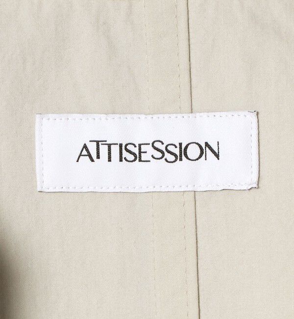 ATTISESSION「＜ATTISESSION＞コットン ナイロン カットオフ トレンチ コート」|トレンチコート|