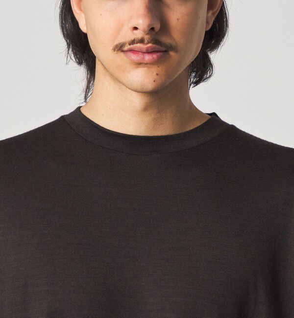 STEVEN ALAN「＜Steven Alan＞ メリノウール クルーネック ロングスリーブ Tシャツ」|Tシャツ・カットソー|