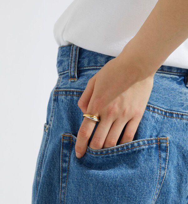 BEAUTY&YOUTH UNITED ARROWS「＜by Preek＞ミックス クロス リング」|リング|その他1
