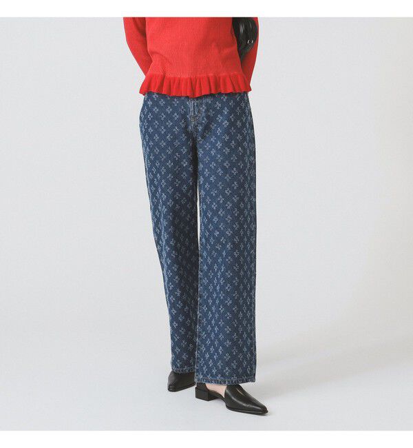 Ray BEAMS 「ジャカード デニム パンツ」|デニム|