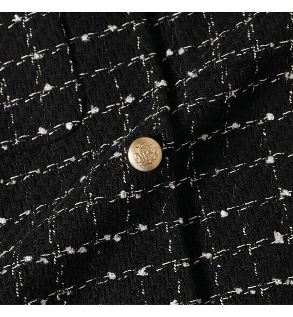 Demi-Luxe BEAMS 「ツイード ノーカラー ジャケット＊」|ダッフルコート|