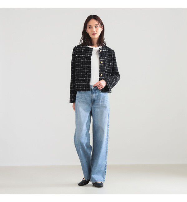 Demi-Luxe BEAMS 「ツイード ノーカラー ジャケット＊」|ダッフルコート|