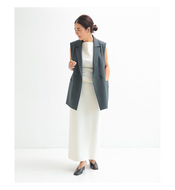 Demi-Luxe BEAMS 「トロピカル 2ボタン ジレ」|ダウン|