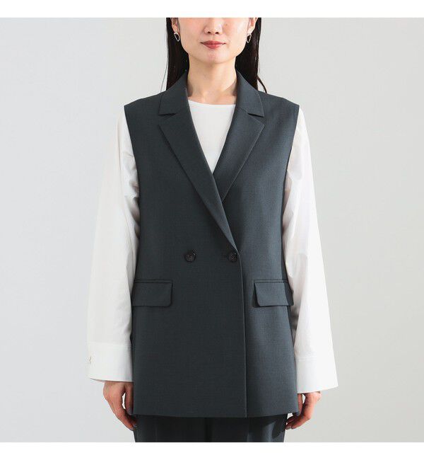 Demi-Luxe BEAMS 「トロピカル 2ボタン ジレ」|ダウン|