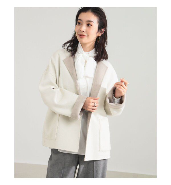 Demi-Luxe BEAMS 「リバー ミドルコート」|ダッフルコート|OFF_WHITE/BEIGE