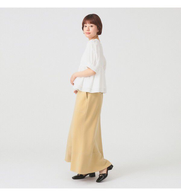 Ray BEAMS 「ティアード 2Way パフ スリーブ ブラウス」|シャツ・ブラウス|