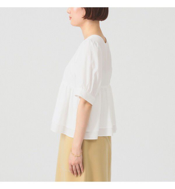 Ray BEAMS 「ティアード 2Way パフ スリーブ ブラウス」|シャツ・ブラウス|