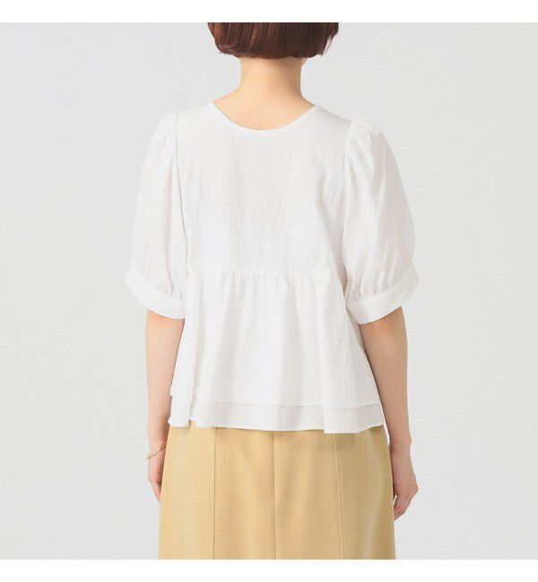 Ray BEAMS 「ティアード 2Way パフ スリーブ ブラウス」|シャツ・ブラウス|