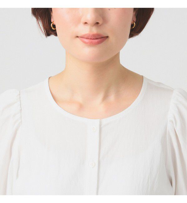 Ray BEAMS 「ティアード 2Way パフ スリーブ ブラウス」|シャツ・ブラウス|