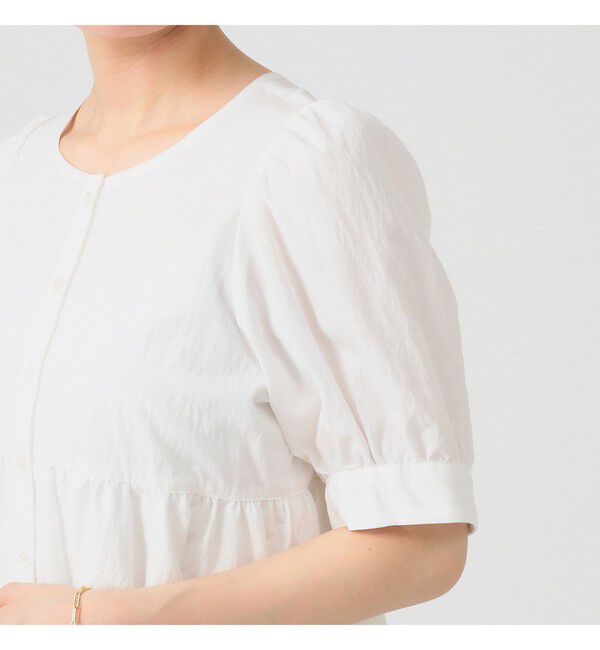 Ray BEAMS 「ティアード 2Way パフ スリーブ ブラウス」|シャツ・ブラウス|