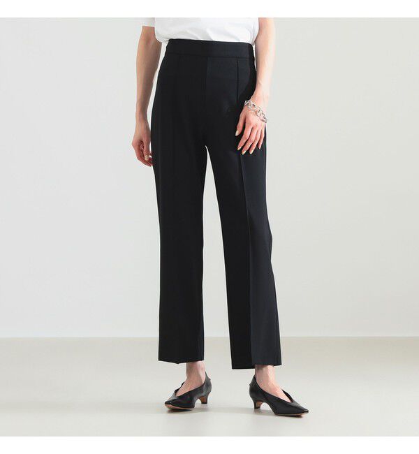 Demi-Luxe BEAMS 「ストレッチ センターシーム パンツ」|チノ|BLACK