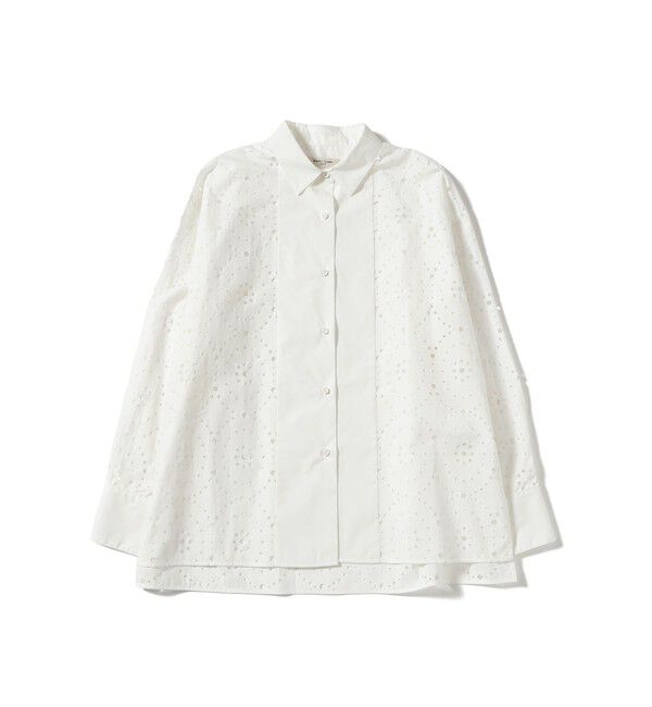 Demi-Luxe BEAMS 「アイレット パターン オーバーシャツ」|シャツ・ブラウス|