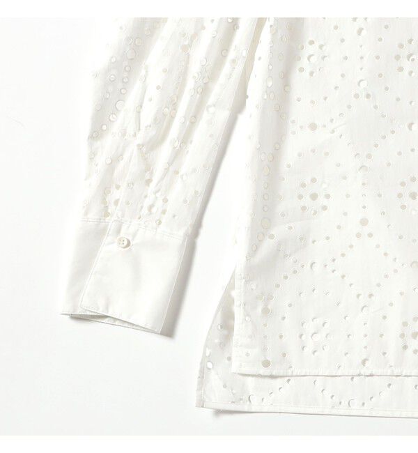Demi-Luxe BEAMS 「アイレット パターン オーバーシャツ」|シャツ・ブラウス|