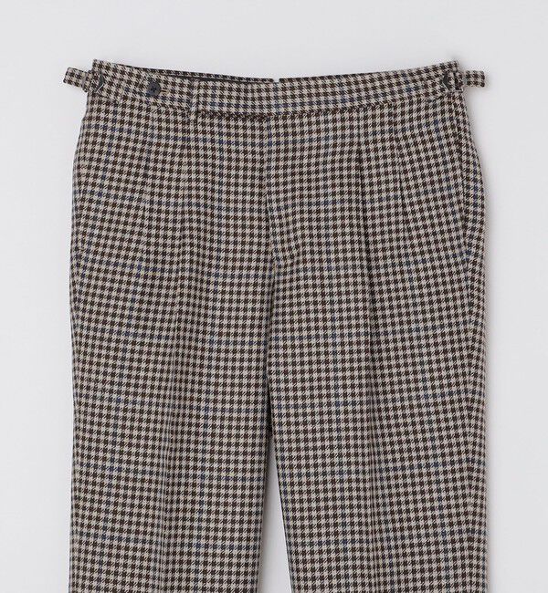 SHIPS「SHIPS: ラグジュアリー シェパードチェック ツープリーツ パンツ」|チノ|