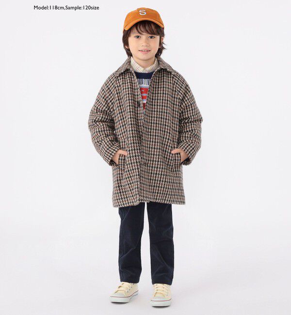 SHIPS KIDS「SHIPS KIDS:100～130cm / ネル チェック ボタンダウン シャツ」|シャツ・ブラウス|