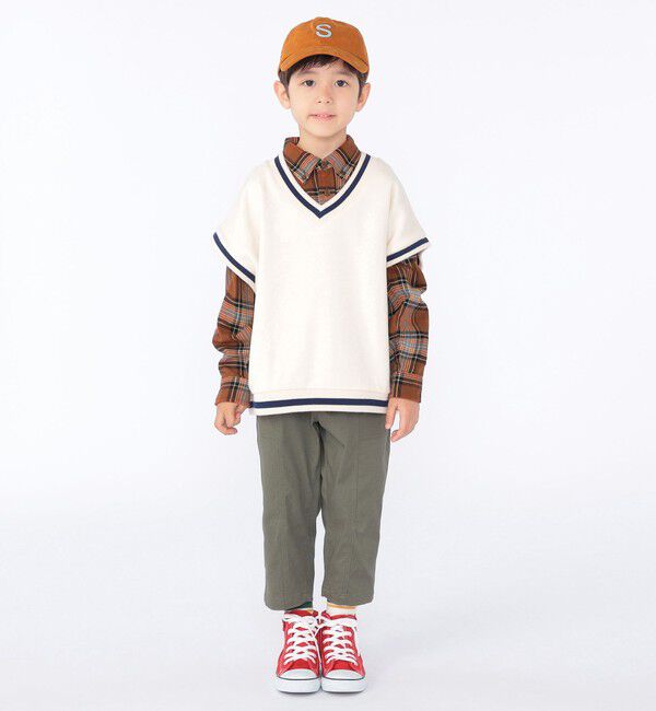 SHIPS KIDS「SHIPS KIDS:100～130cm / ネル チェック ボタンダウン シャツ」|シャツ・ブラウス|