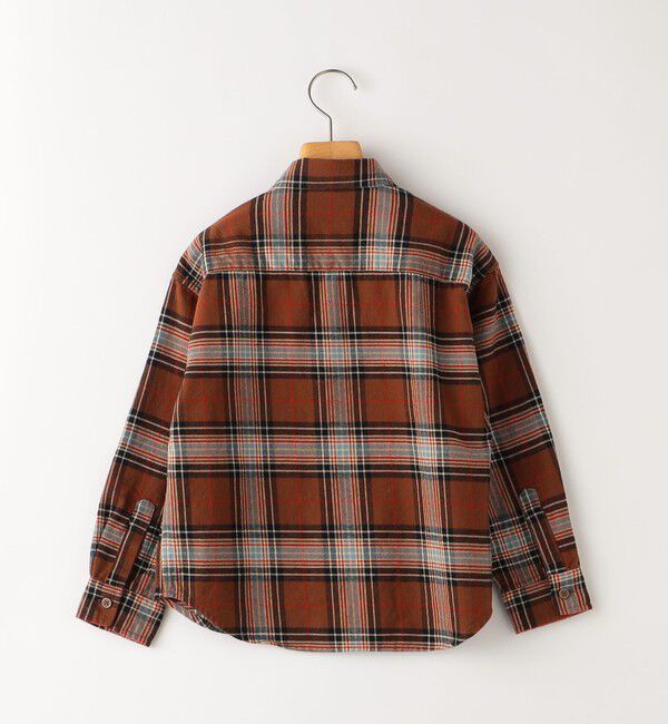 SHIPS KIDS「SHIPS KIDS:100～130cm / ネル チェック ボタンダウン シャツ」|シャツ・ブラウス|