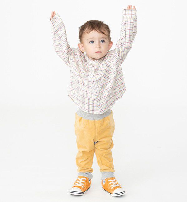 SHIPS KIDS「SHIPS KIDS:80～90cm / ネル チェック ボタンダウン シャツ」|シャツ・ブラウス|