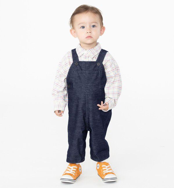 SHIPS KIDS「SHIPS KIDS:80～90cm / ネル チェック ボタンダウン シャツ」|シャツ・ブラウス|