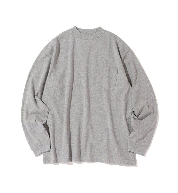 SHIPS「Southwick:Gate Label BO`SUN ネック 長袖Ｔシャツ」|シャツ・ブラウス|グレー系