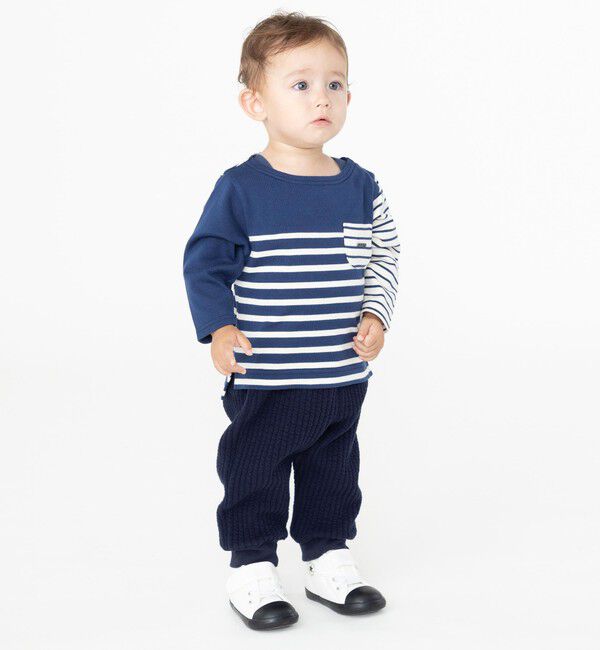 SHIPS KIDS「SHIPS KIDS:80～90cm / ストライプ キルト パンツ」|その他|