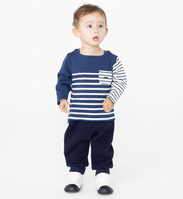 SHIPS KIDS「SHIPS KIDS:80～90cm / ストライプ キルト パンツ」|その他|