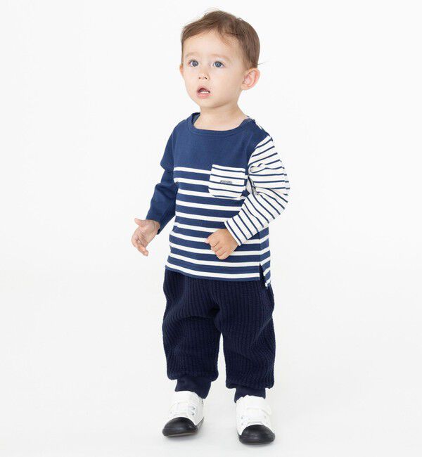 SHIPS KIDS「SHIPS KIDS:80～90cm / ストライプ キルト パンツ」|その他|