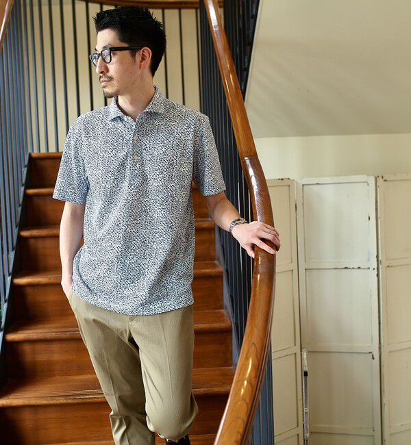 SHIPS「SHIPS: フラワープリント ショートスリーブ ポロシャツ」|ポロシャツ|