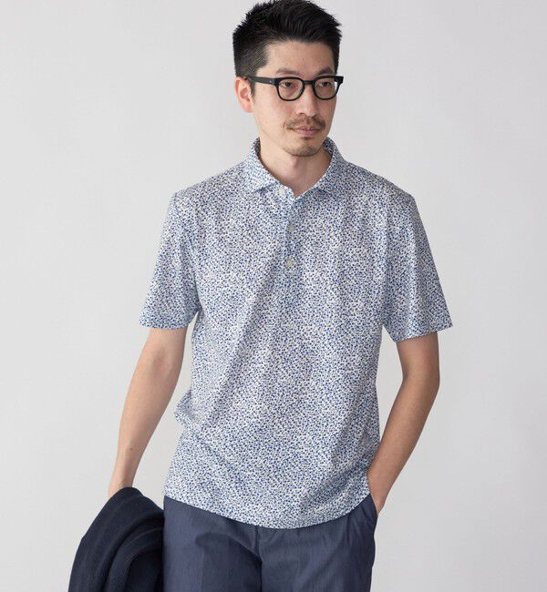 SHIPS「SHIPS: フラワープリント ショートスリーブ ポロシャツ」|ポロシャツ|