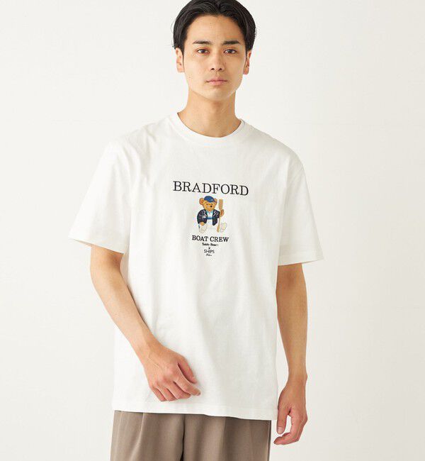SHIPS Colors 「SHIPS Colors:TeddyBear(R) プリント & ステッチ TEE◇」|Tシャツ・カットソー|