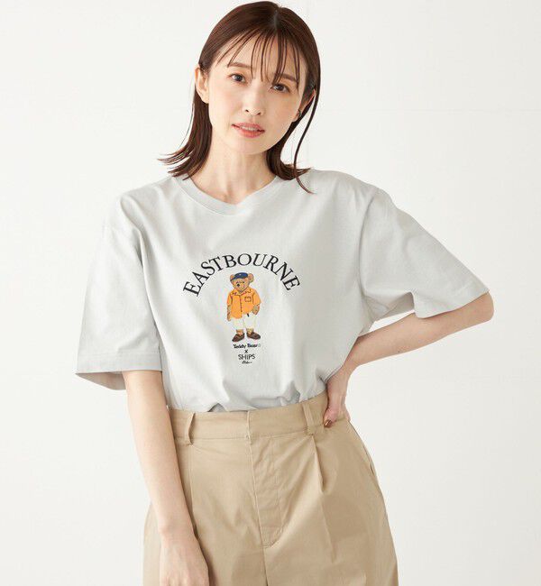 SHIPS Colors 「SHIPS Colors:TeddyBear(R) プリント & ステッチ TEE◇」|Tシャツ・カットソー|