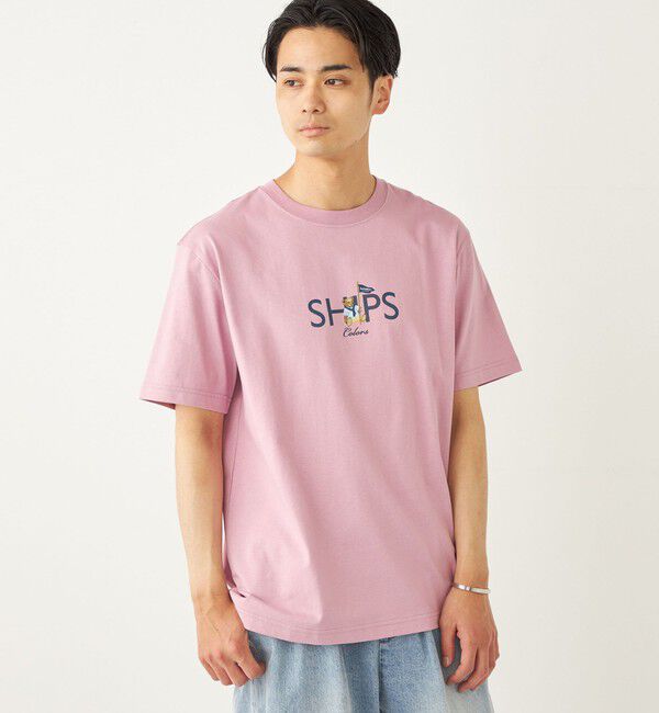 SHIPS Colors 「SHIPS Colors:TeddyBear(R) プリント & ステッチ TEE◇」|Tシャツ・カットソー|