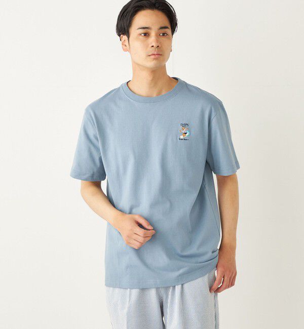 SHIPS Colors 「SHIPS Colors:TeddyBear(R) プリント & ステッチ TEE◇」|Tシャツ・カットソー|