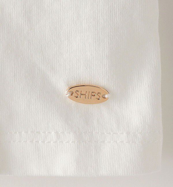 SHIPS KIDS「SHIPS KIDS:100～130cm / レース フリル 半袖 TEE」|Tシャツ・カットソー|